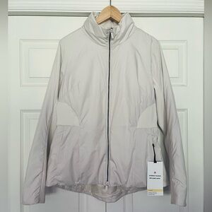 {Lululemon} SoftMatte Insulated Mid-Length Jacket in White Opal - Size 12 - NWT